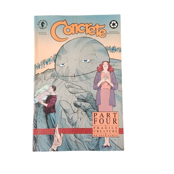 Dark Horse Concrete Fragile Creature #4 1992 Comic Book Collector Bagged Boarded - Picture 1 of 2